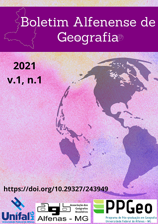 					View Vol. 1 No. 1 (2021): Boletim Alfenense de Geografia
				