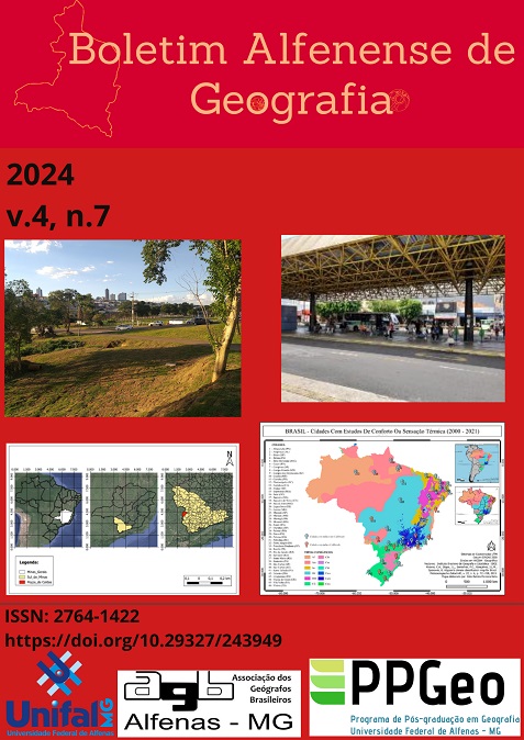 					View Vol. 4 No. 7 (2024): Boletim Alfenense de Geografia
				