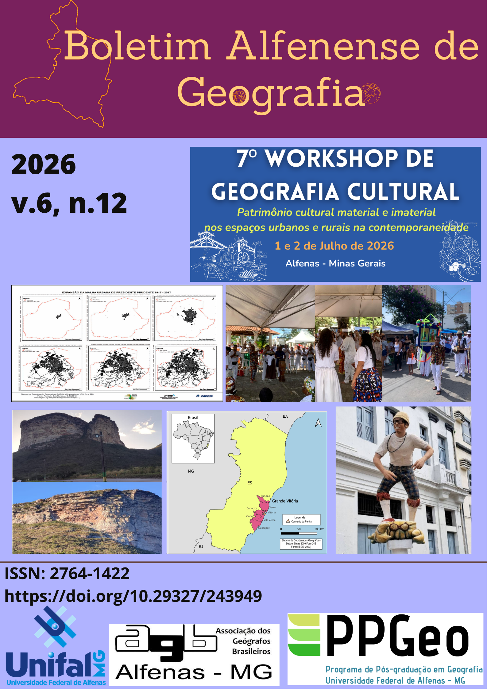 					Visualizar v. 6 n. 12 (2026): Boletim Alfenense de Geografia
				