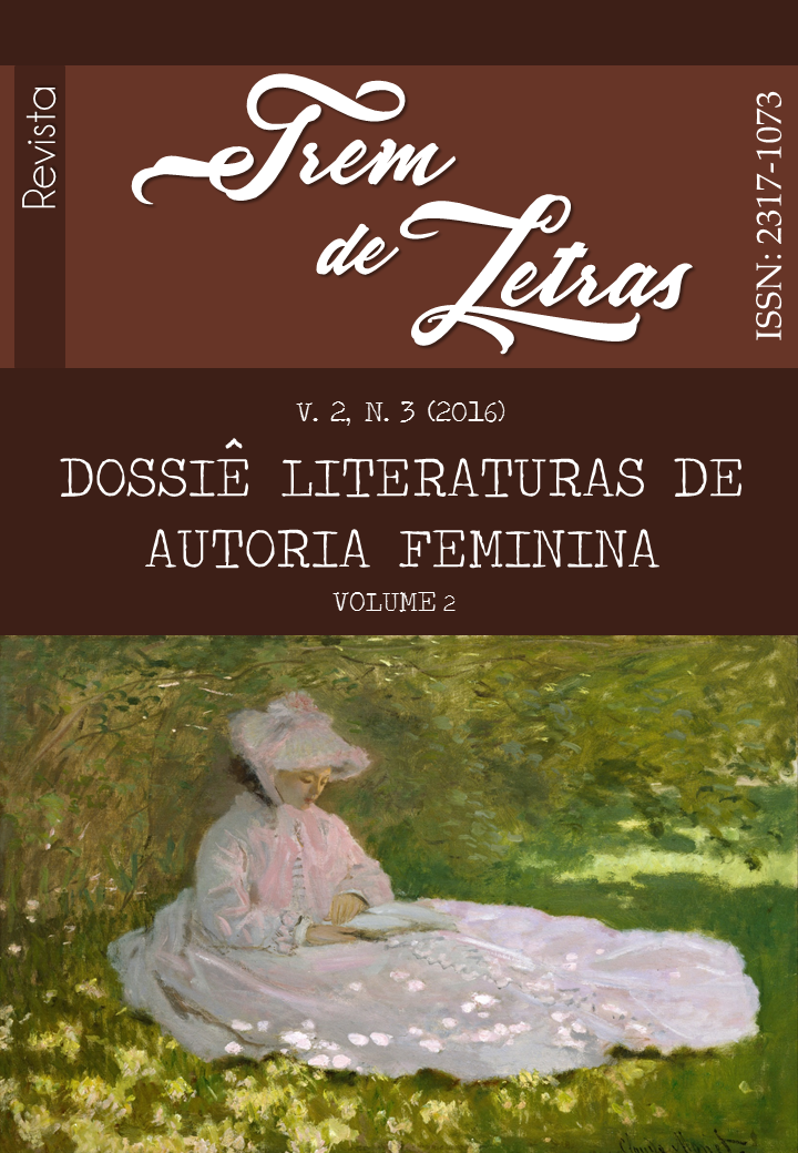 					Visualizar v. 3 n. 2 (2016): Dossiê Literaturas de autoria feminina - Releituras
				