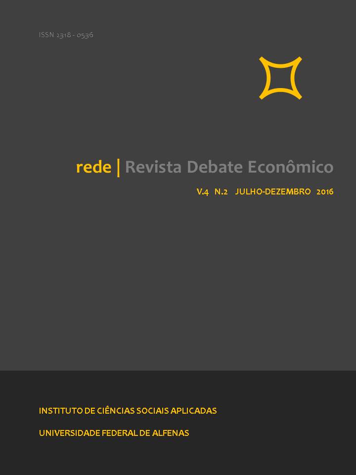 					Visualizar v. 4 n. 2 (2016): Revista Debate Econômico
				